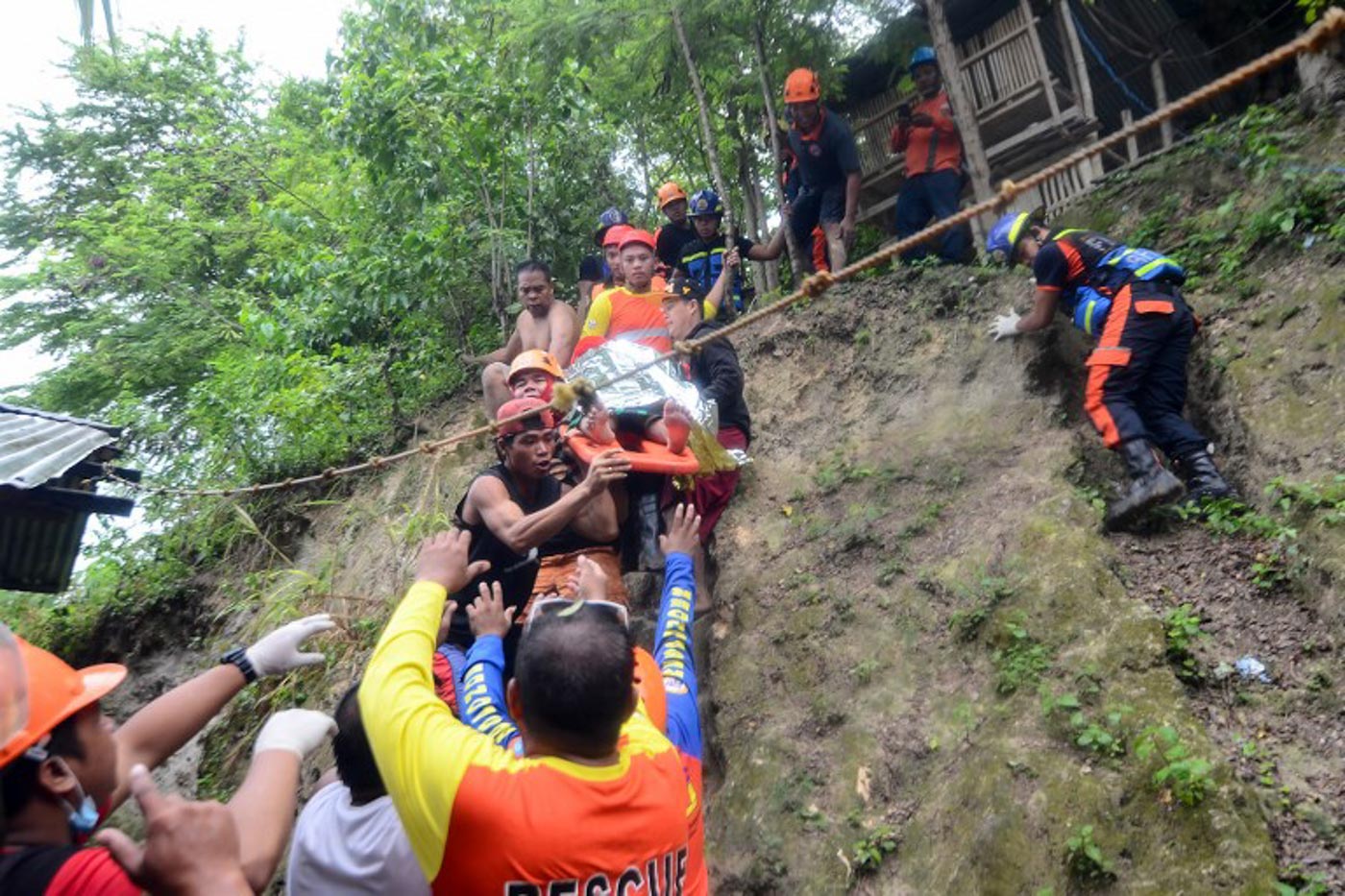 IN PHOTOS: Rescuers Dig For Survivors In Naga, Cebu, Landslide