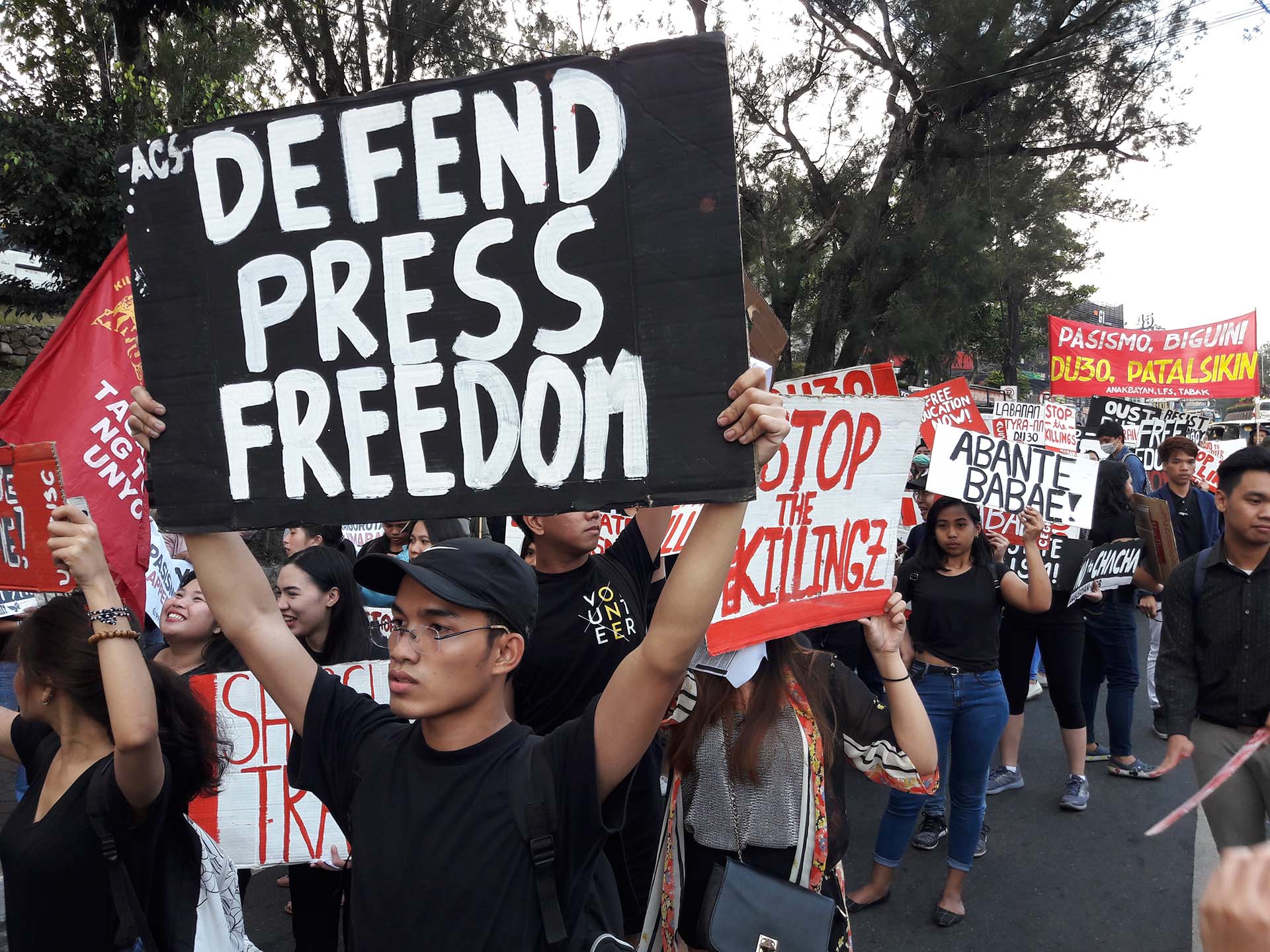 IN PHOTOS Thousands join nationwide walkout vs Duterte