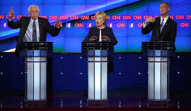 Clinton Sanders Debate Amid Data Breach Scandal 