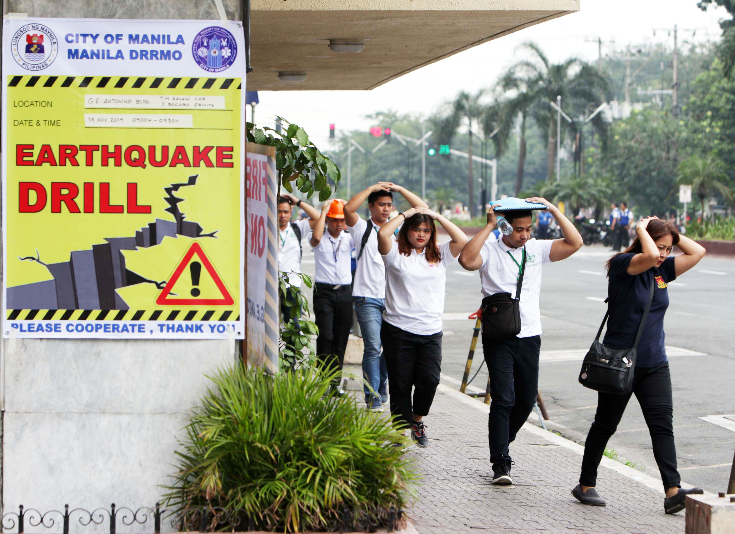 IN PHOTOS The 4th nationwide earthquake drill of 2019